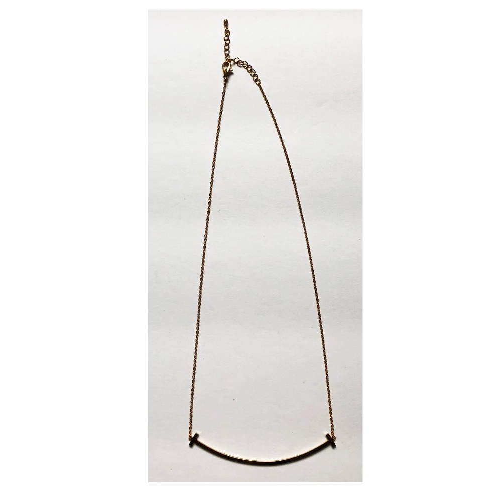 Gold Bar Necklace Dainty
